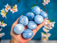 Load image into Gallery viewer, BLUE CALCITE Palm Stones

