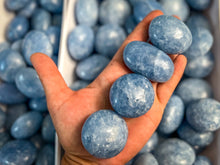 Load image into Gallery viewer, BLUE CALCITE Palm Stones
