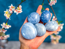 Load image into Gallery viewer, BLUE CALCITE Palm Stones
