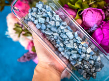 Load image into Gallery viewer, 1 Lb RAW BLUE CALCITE tiny chips, Bulk Crystals
