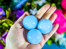 Load image into Gallery viewer, Blue Chalcedony Spheres
