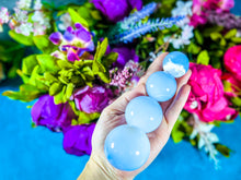 Load image into Gallery viewer, Blue Chalcedony Spheres
