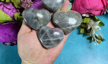 Load and play video in Gallery viewer, Purple Labradorite Crystal Heart for Valentines Day
