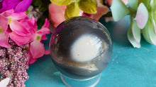 Load and play video in Gallery viewer, Orca Agate Sphere with Tiny crescent moons!

