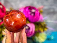 Load image into Gallery viewer, BEAUTIFUL Carnelian Crystal Balls, Ethically Sourced
