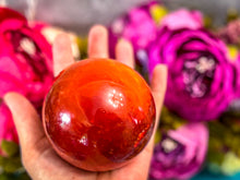 Load image into Gallery viewer, BEAUTIFUL Carnelian Crystal Balls, Ethically Sourced
