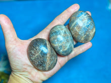 Load image into Gallery viewer, Chocolate Moonstone Crystal Palmstones
