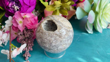 Load and play video in Gallery viewer, Druzy Ocean Jasper Crystal Sphere
