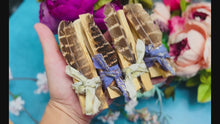 Load and play video in Gallery viewer, Sustainable Palo Santo Smudge Stick Gift Set, Metaphysical Stocking Stuffers
