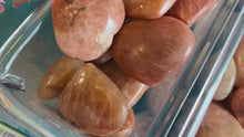 Load and play video in Gallery viewer, Small Peach Moonstone Crystal Hearts
