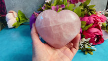 Load and play video in Gallery viewer, BEAUTIFUL Rose Quartz heart, 1 1/2 lbs
