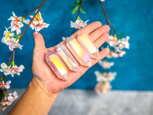 Load image into Gallery viewer, Double Terminated Aura Rose Quartz Points
