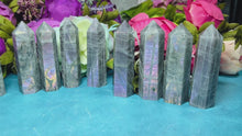 Load and play video in Gallery viewer, Ethically Sourced Purple Labradorite Crystal Tower
