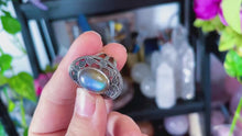 Load and play video in Gallery viewer, BIG Labradorite Statement Ring
