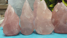Load and play video in Gallery viewer, Ethically Sourced Rose Quartz Crystal Flame, 200-999 grams

