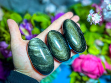 Load image into Gallery viewer, Gold Obsidian Palmstones

