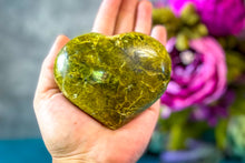 Load image into Gallery viewer, Green Opal Hearts, 100-750 grams, Ethically Sourced Crystals
