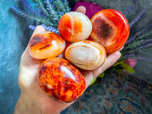 Load image into Gallery viewer, carnelian crystal Palm Stone
