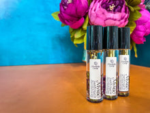 Load image into Gallery viewer, VISIONARY Jasmine essential oil roll on with Rainbow Moonstone crystals
