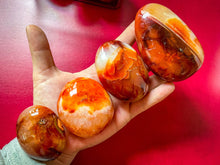 Load image into Gallery viewer, carnelian crystal Palm Stone
