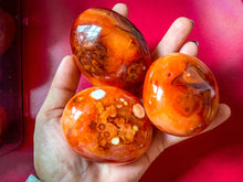 Load image into Gallery viewer, carnelian crystal Palm Stone
