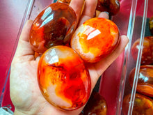 Load image into Gallery viewer, carnelian crystal Palm Stone

