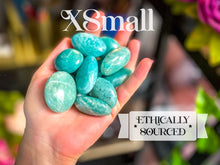 Load image into Gallery viewer, ETHICALLY SOURCED Amazonite palm stone for COURAGE
