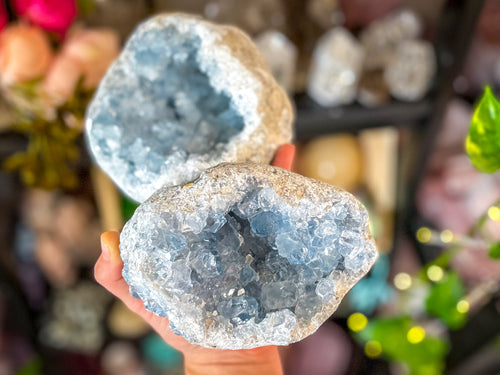 3 Lb + HUGE raw CELESTITE CLUSTER