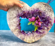 Load image into Gallery viewer, AMAZING 11&quot; huge Amethyst Heart
