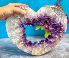 Load image into Gallery viewer, AMAZING 11&quot; huge Amethyst Heart
