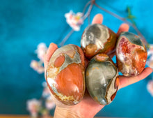 Load image into Gallery viewer, Polychrome Jasper Palmstones
