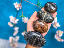 Load image into Gallery viewer, Black Moonstone Palmstones
