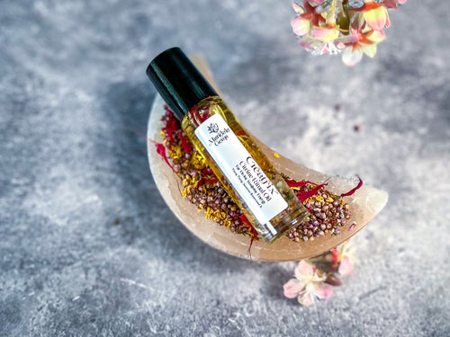 CREATRIX Natural Floral Perfume Oil for Divine Feminine Energy with Jasmine