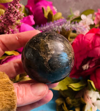 Load image into Gallery viewer, CUTE 2&quot; Labradorite Sphere, Ethically Sourced
