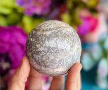 Load image into Gallery viewer, Druzy Ocean Jasper Crystal Sphere
