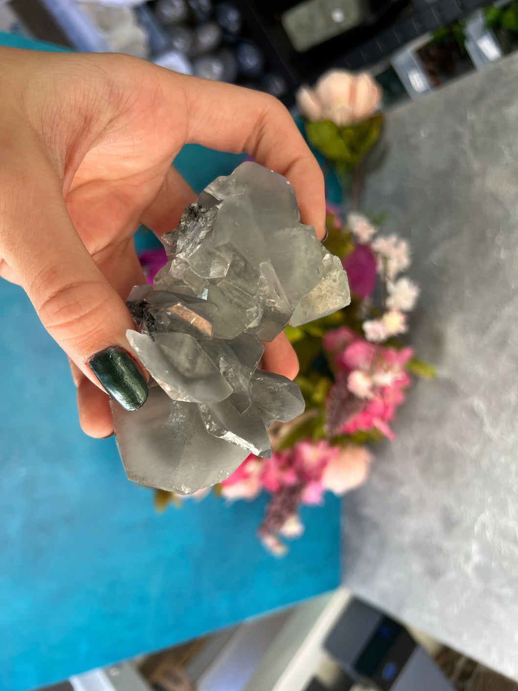 RARE Grey Fluorite Calcite from the Xianghualing mine