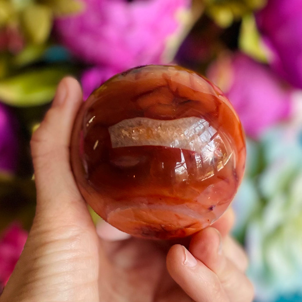 Druzy Carnelian Sphere