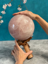 Load image into Gallery viewer, HUGE 7&quot; Rose Quartz Sphere, 19 Lbs!!!
