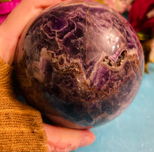 Load image into Gallery viewer, 3 1/2&quot; Chevron Amethyst Sphere

