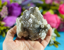Load image into Gallery viewer, Smoky Quartz and White Desert Rose
