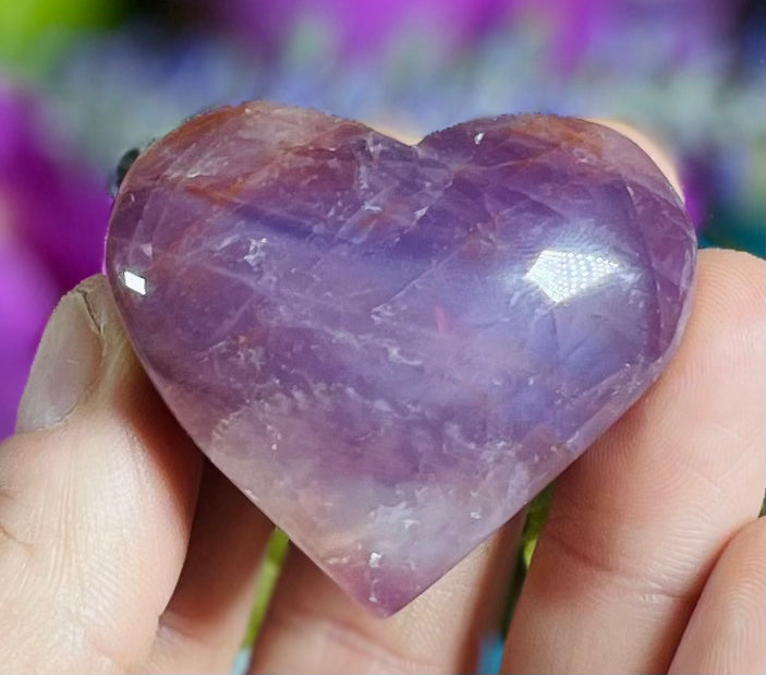 Pink Amethyst Hearts for Universal Love and Compassion