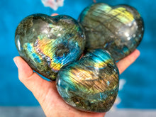 Load image into Gallery viewer, Gorgeous Labradorite Hearts - Valentines Gifts - Ethically Sourced Crystals
