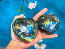 Load image into Gallery viewer, Gorgeous Labradorite Hearts - Valentines Gifts - Ethically Sourced Crystals
