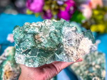 Load image into Gallery viewer, Large Raw Green cubic Fluorite Mineral Specimen, 1 kilo+, Ethically Sourced Crystals
