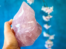 Load image into Gallery viewer, Ethically Sourced Large Rose Quartz Crystal Flame, 1 Kg+
