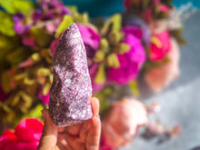 Load image into Gallery viewer, Lepidolite Crystal Flames
