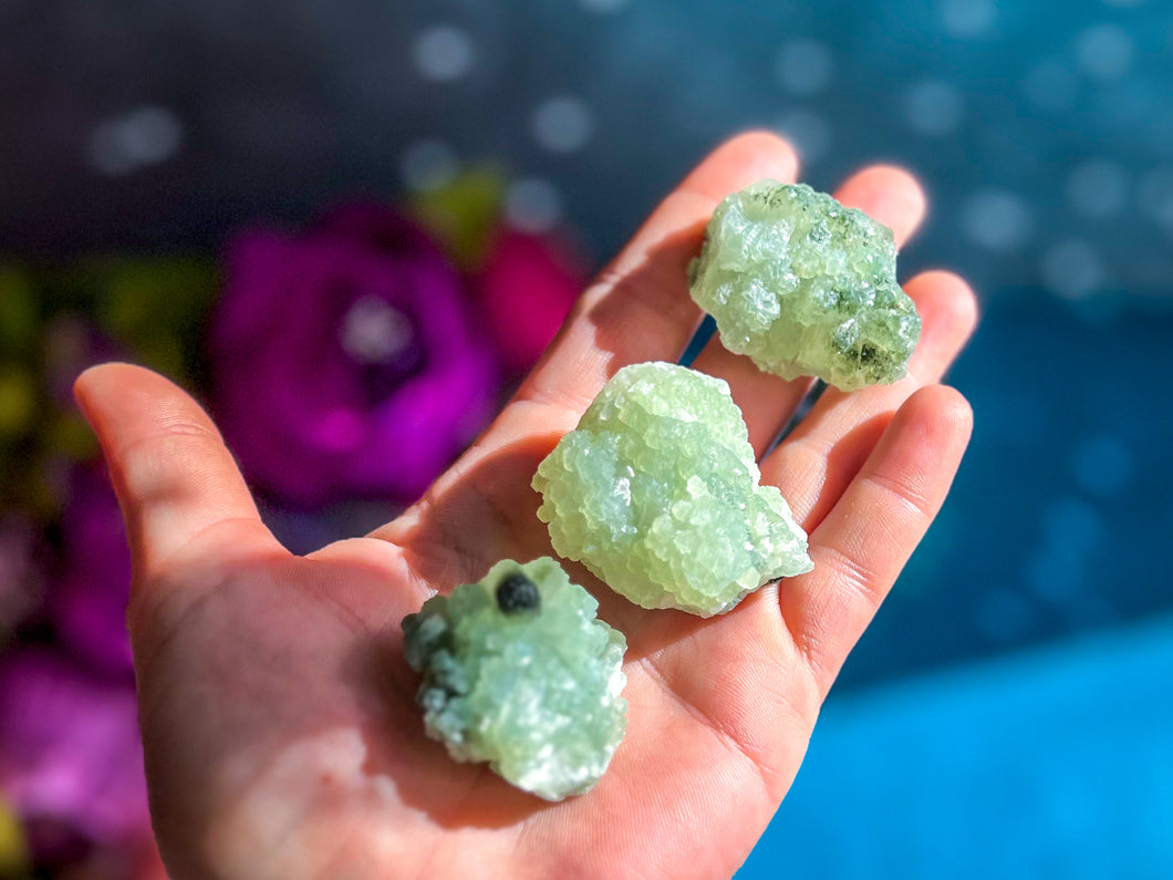 Raw Light Green Prehnite