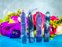 Load image into Gallery viewer, 4 3/4&quot; PURPLE Fluorite Tower, Fluorite Wand
