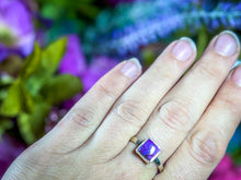 Load image into Gallery viewer, Mojave Purple Turquoise Ring size 9
