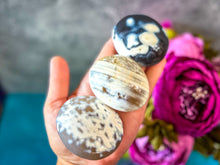 Load image into Gallery viewer, Orca Agate Palmstones, Ocean Agate Palmstones

